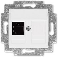 Розетка компьютерная без рамки ABB EPJ Levit 1-м. RJ45 5e белый картинка